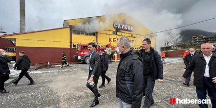 Artvin'de bir fabrikada çıkan yangın kontrol altına alındı