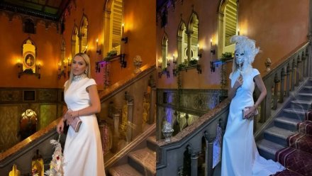 Hadise, Venedik'te Beyaz elbisesiyle göz kamaştırdı