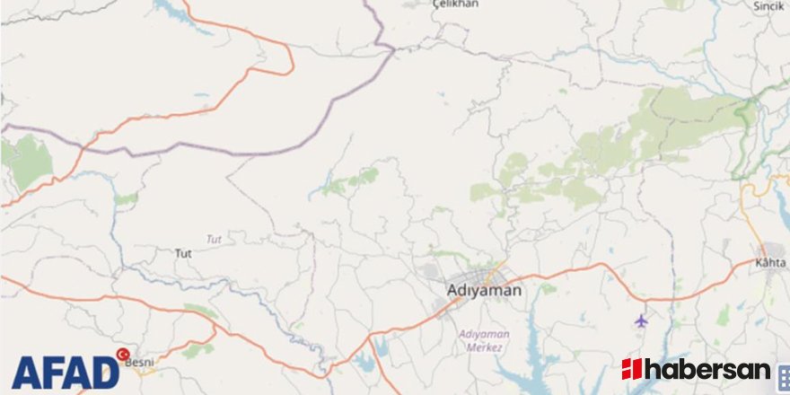 Adıyaman'da 4.4 büyüklüğünde deprem meydana geldi !