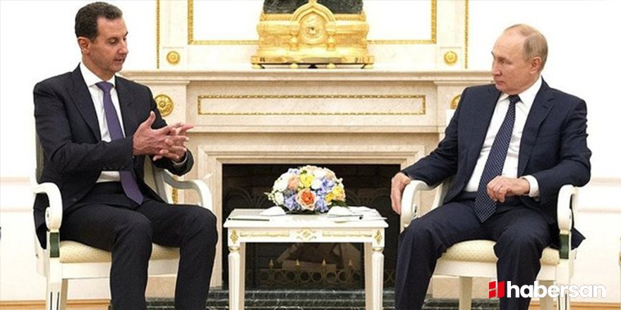 Moskova’ya resmi ziyarette bulunan Beşar Esad Putin’le Kremlin Sarayı'nda bir araya geldi!
