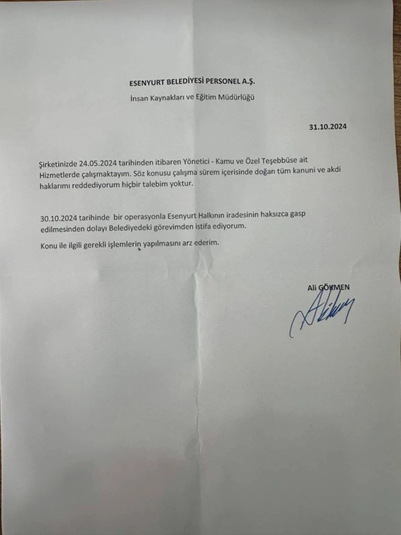 Belediye Başkanının tutuklanmasıyla patlayan istifa bombası